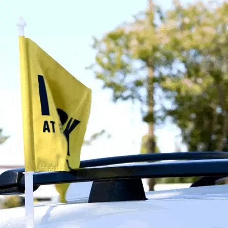 I Suck At Fantasy Football Car Flag - Image 2