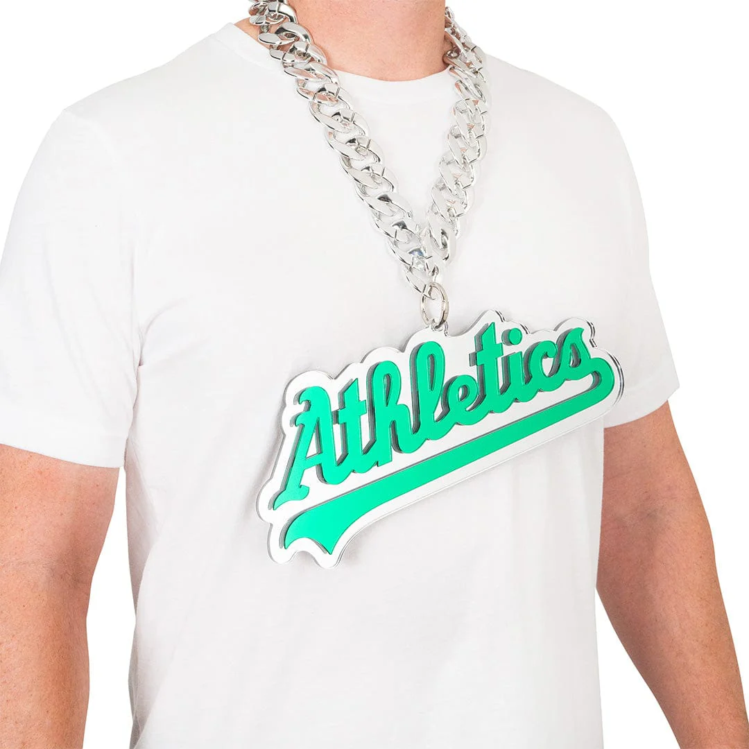 Las Vegas Athletics Script Logo MLB Chromatic Turnover Chain