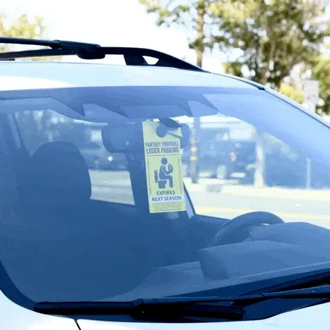 Fantasy Football Loser Parking Placard - Image 2