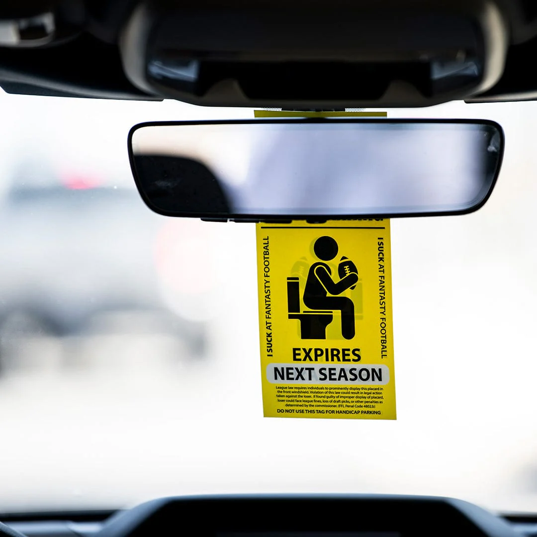 Fantasy Football Loser Parking Placard - Image 3
