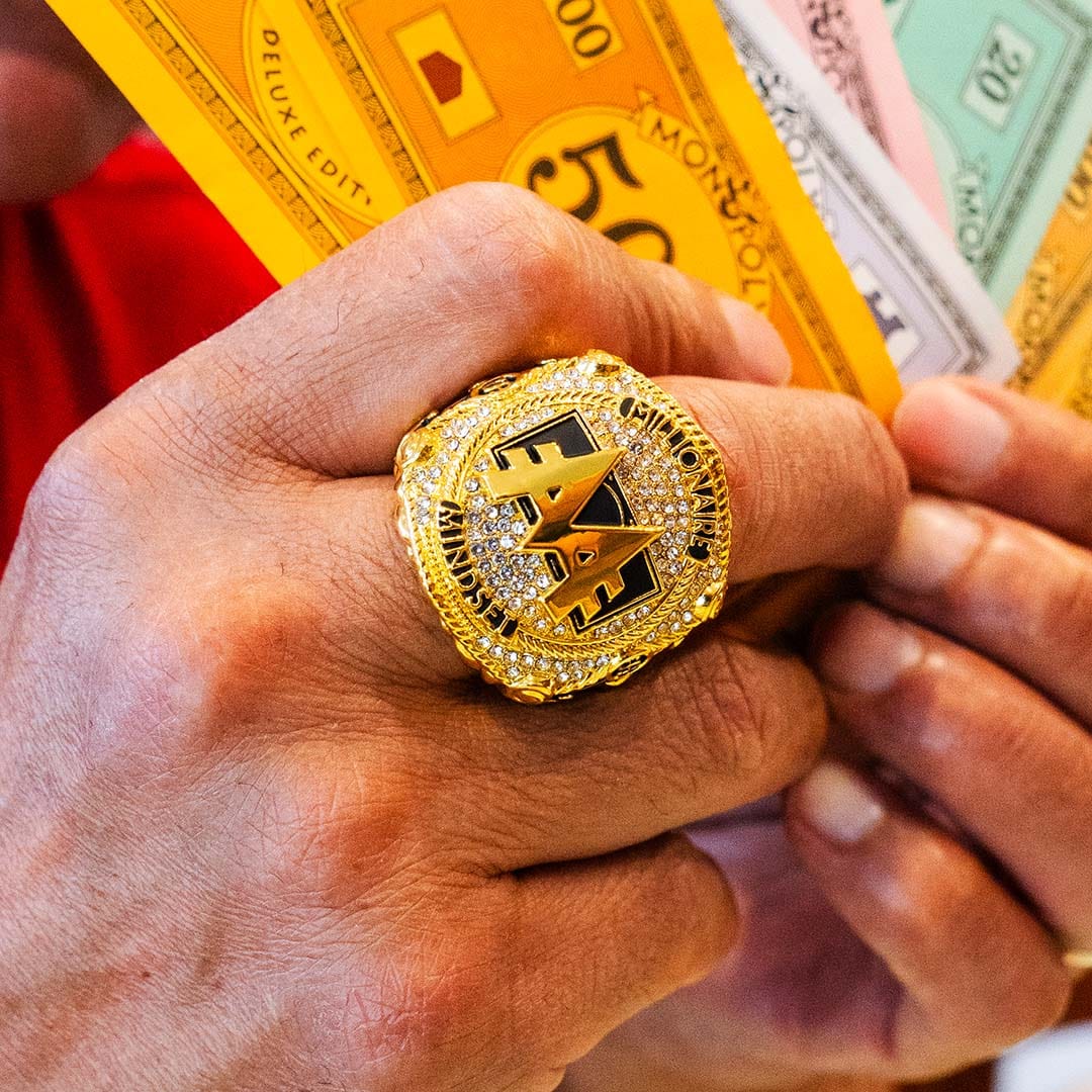 Monopoly Millionaire Mindset Championship Ring - Image 2