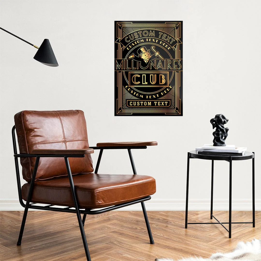 Millionaires Club - Monopoly Metal Wall Art - Image 3