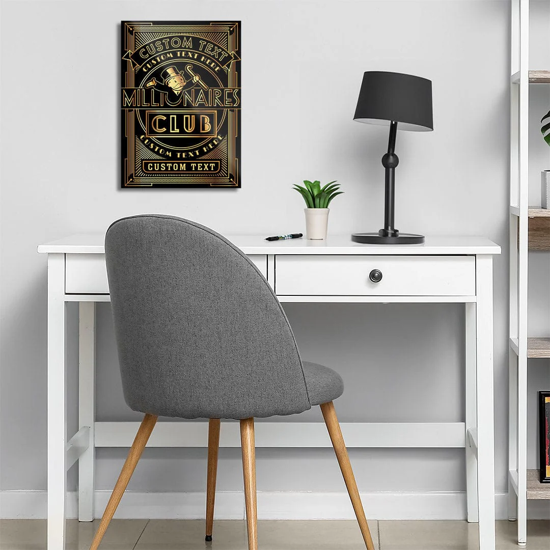 Millionaires Club - Monopoly Metal Wall Art - Image 5