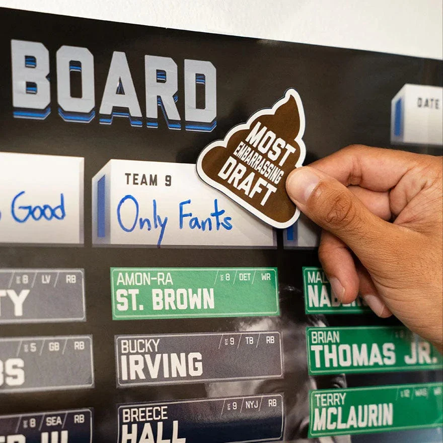 2026 NFL Superstar Fantasy Football Draft Board Kit - 12, 10, 8 team - Image 19