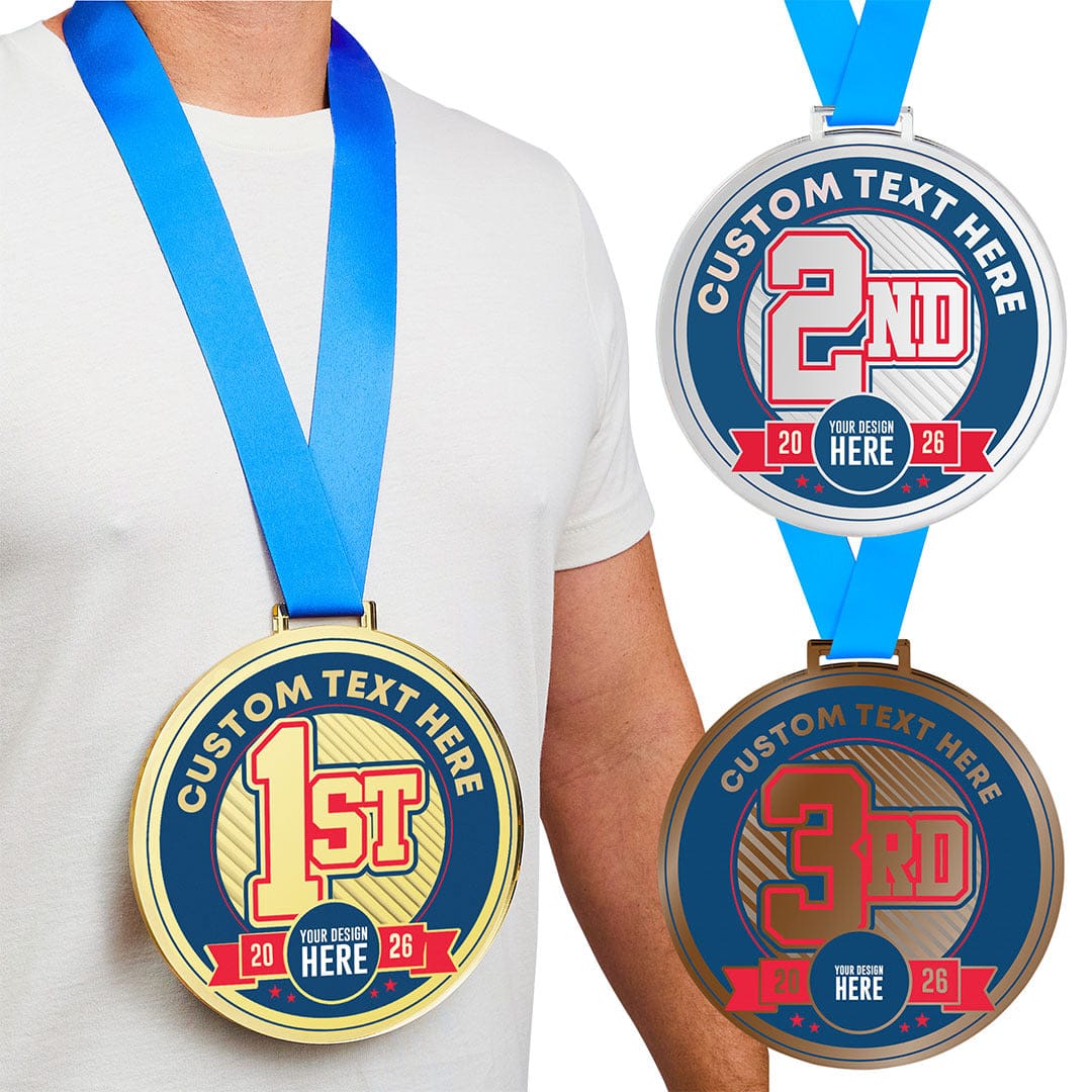 8" Oversized Acrylic Medal Bundle