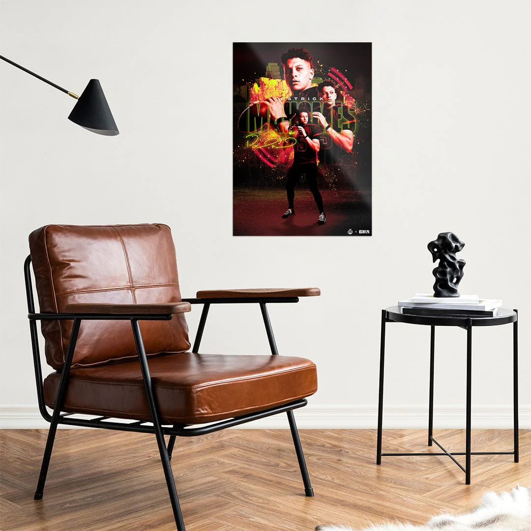 Patrick Mahomes 3x Champ - Metal Wall Art - Image 2
