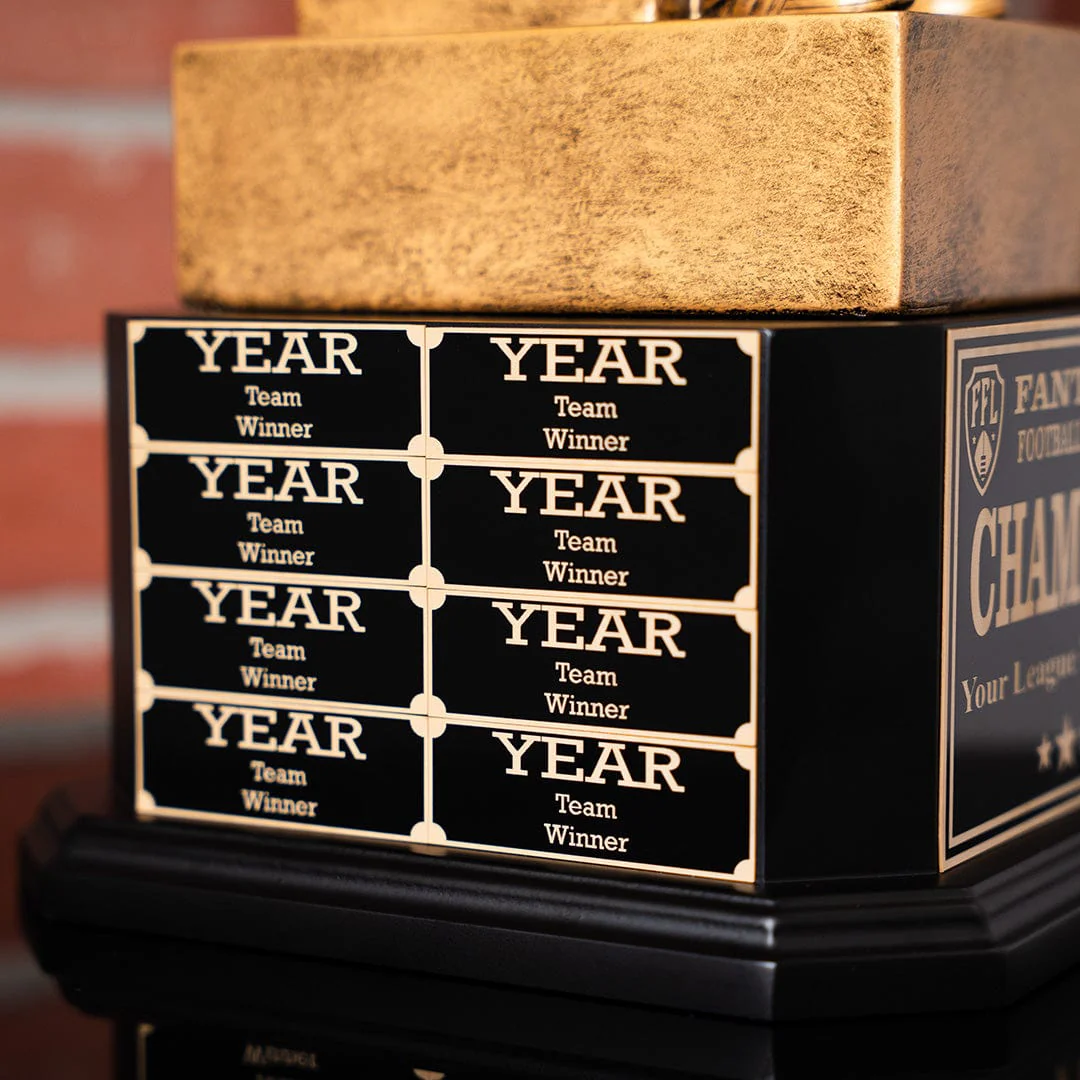15" Perpetual Fantasy Football Trophy - Golden Player - Image 6