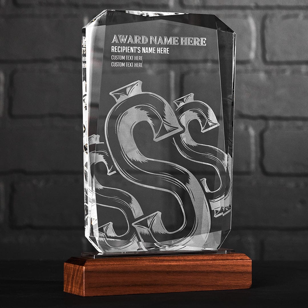8.75" Rainmaker Custom Crystal Award - Image 5