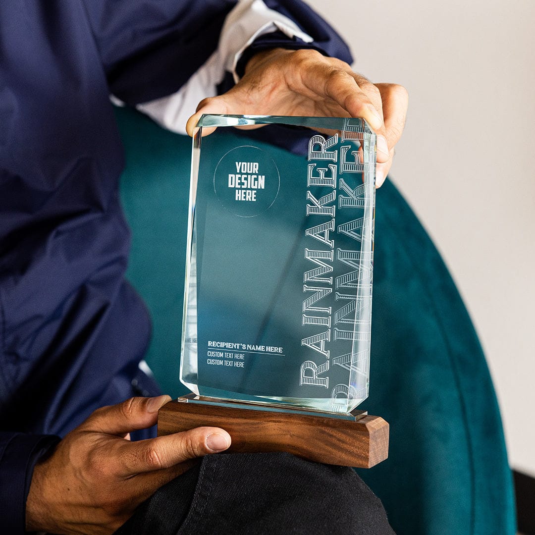 8.75" Rainmaker Custom Crystal Award - Image 6