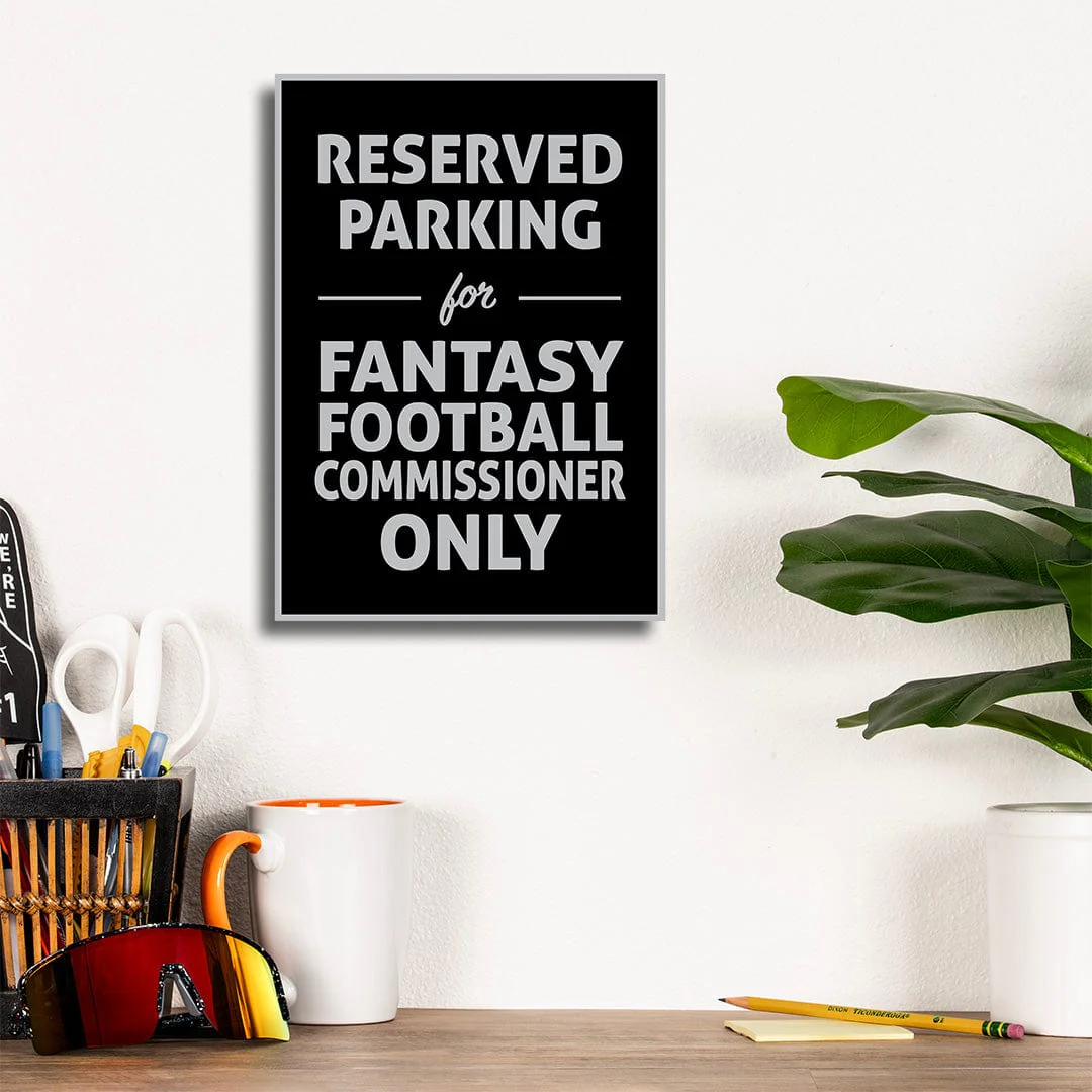 Reserved Parking for Commissioner  - Metal Wall Art - Image 37