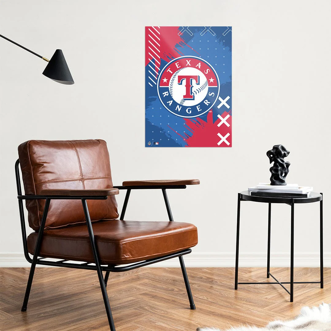 Texas Rangers Stitch Logo - Metal Wall Art - Image 2