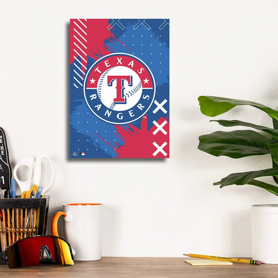 Texas Rangers Stitch Logo - Metal Wall Art - Image 5