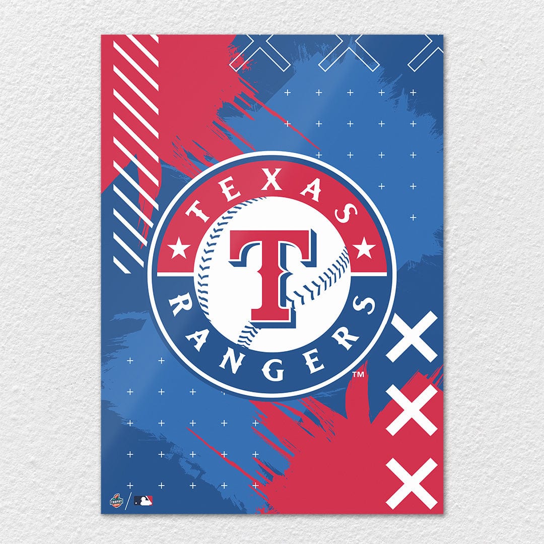 Texas Rangers Stitch Logo - Metal Wall Art - Image 6