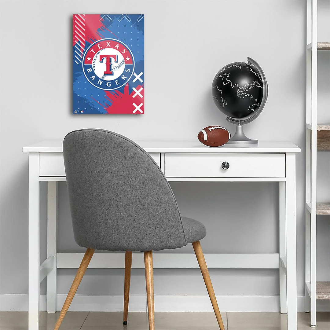 Texas Rangers Stitch Logo - Metal Wall Art - Image 8