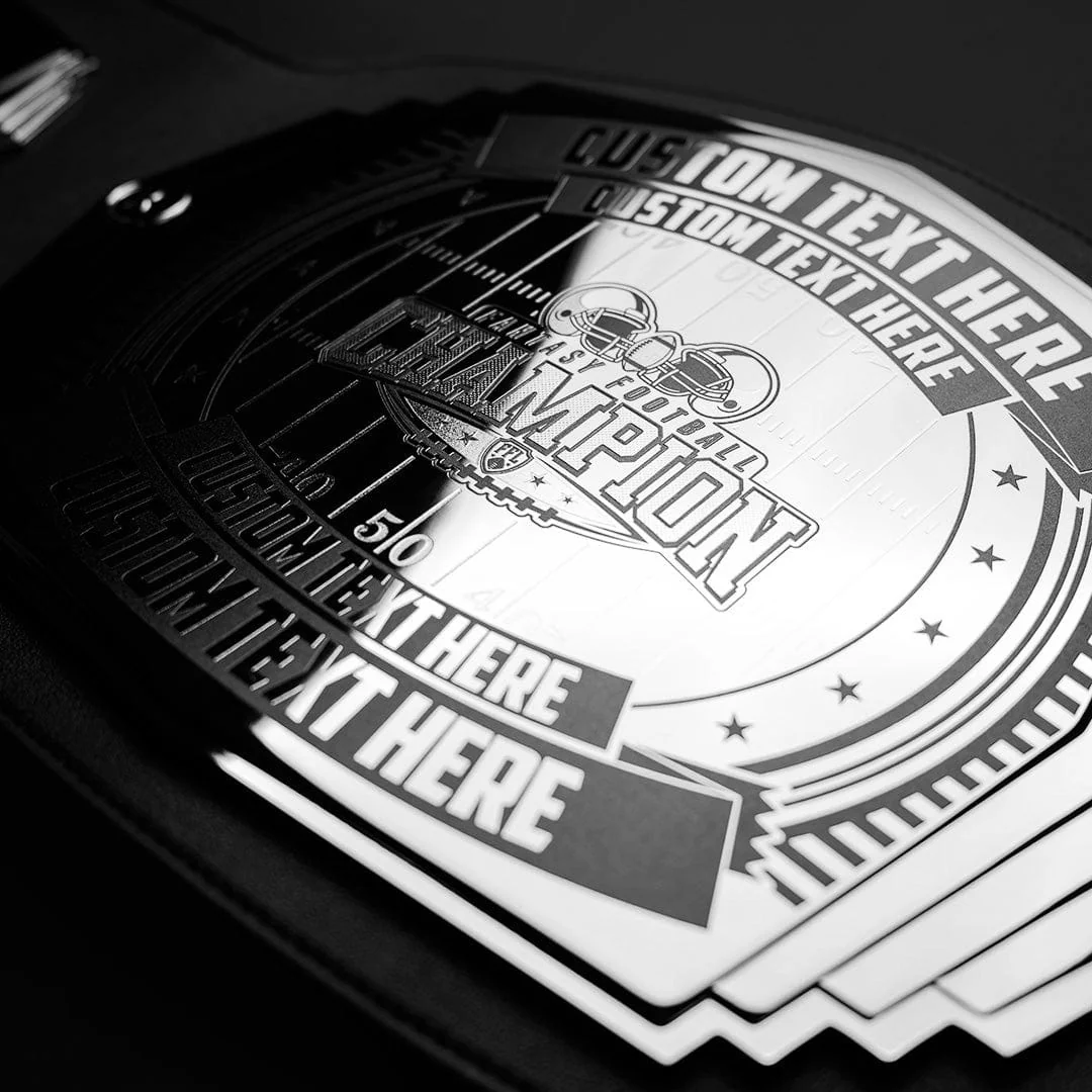 Retro Helmet 6lb Fantasy Football Championship Belt - Image 3