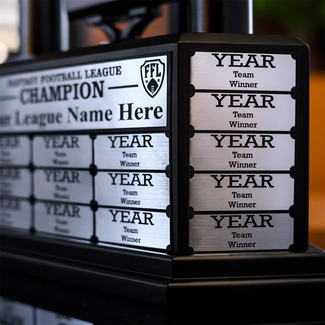 26"-56" Perpetual Fantasy Football Trophy - Black Football - Image 9