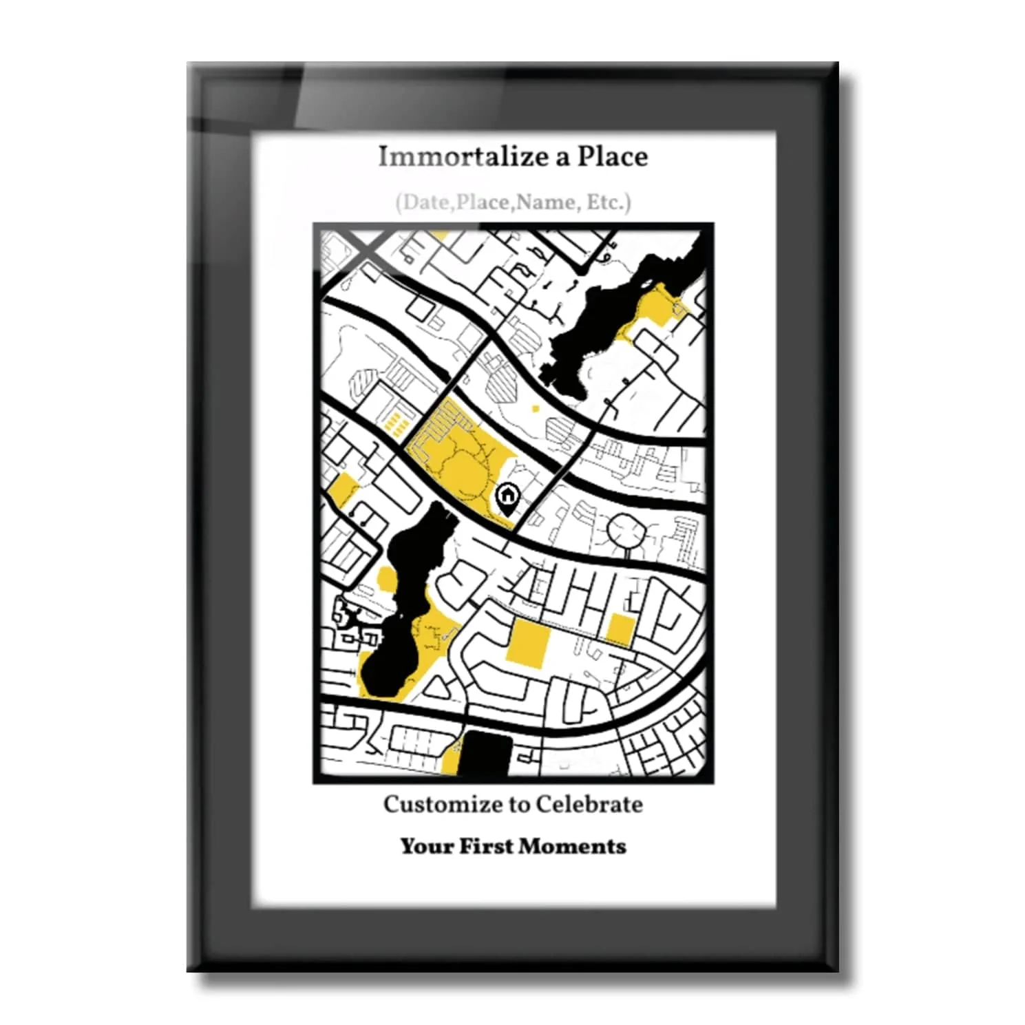 Where It All Started Rectangle Map- Metal Wall Art
