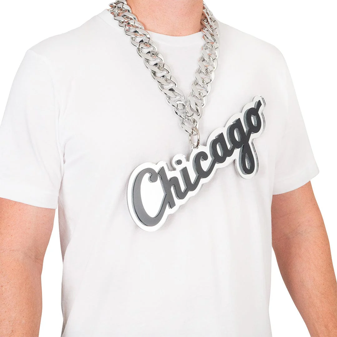 Chicago White Sox Script Logo MLB Chromatic Turnover Chain